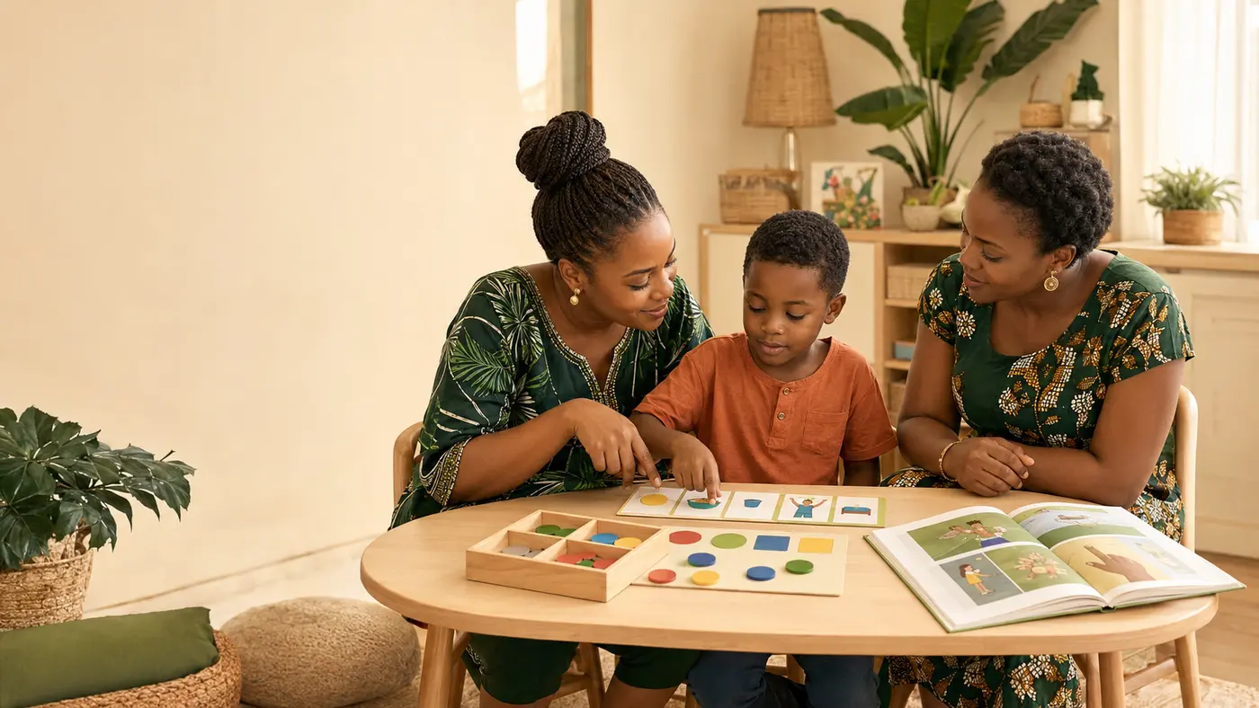 Individual special-needs home teaching session in Douala
